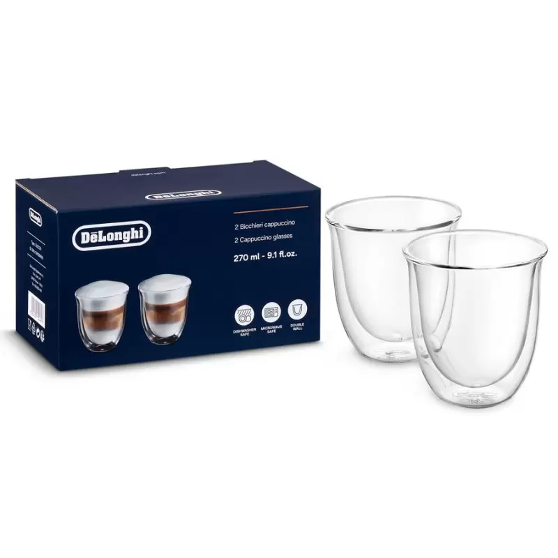Set De 2 Tasses Cappuccino Delonghi - 27cl 3 Set De 2 Tasses Cappuccino Delonghi - 27cl