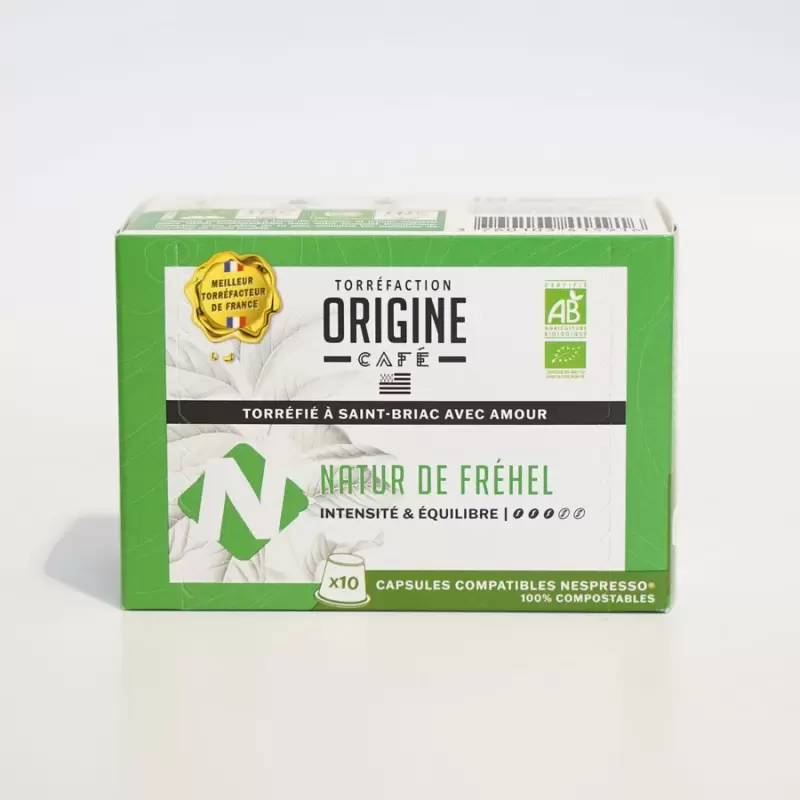 Natur De Fréhel - 10 Capsules Compatibles Nespresso® 3 Natur De Fréhel - 10 Capsules Compatibles Nespresso®